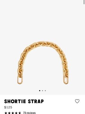 Clare V Vintage Gold shortie strap